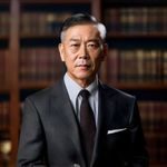 法务顾问王建国的正式照片，穿着深色西装的中年男性，背景为书架与法律文书，权威可信形象鲜明